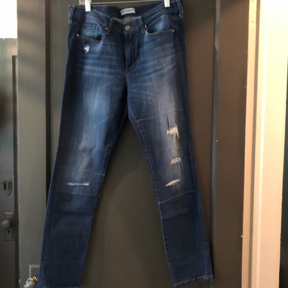 Banana Republic Distressed Skinny Ankle Jean